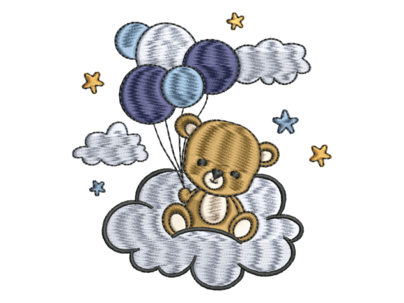 Cute Bear Balloon Embroidery Review