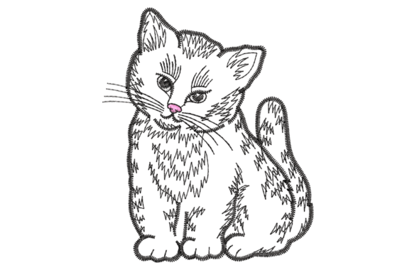 Cute Little Kitten Machine Embroidery Review
