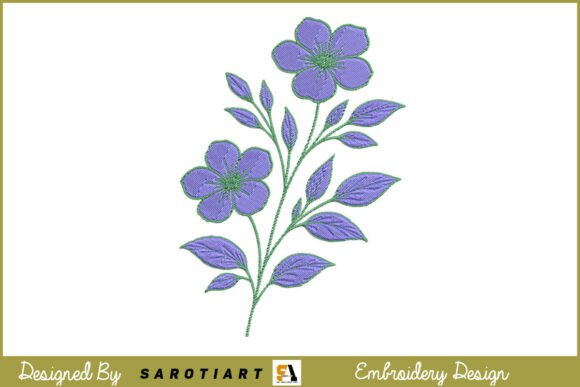 Flower Embroidery Simple Design Review