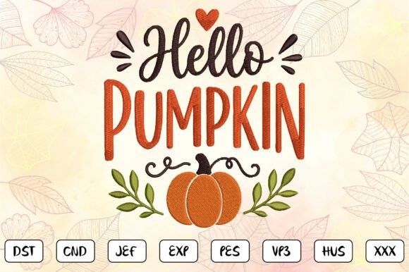 Hello Pumpkin Embroidery Design Review