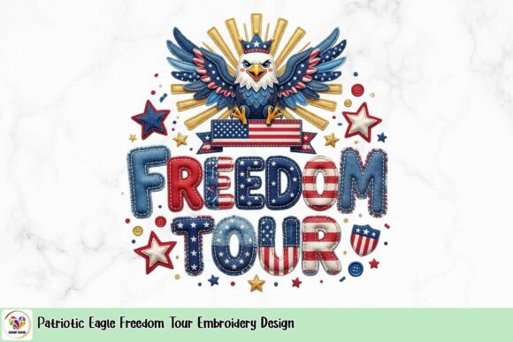 Patriotic Eagle Freedom Tour Embroidery Design Review