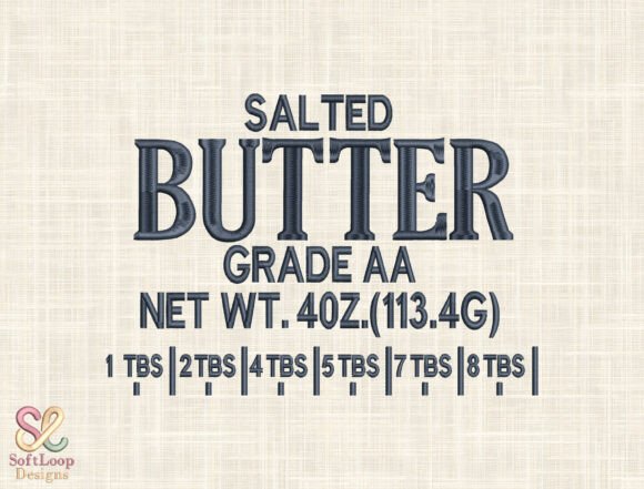 Salted Butter Label Embroidery Design Review
