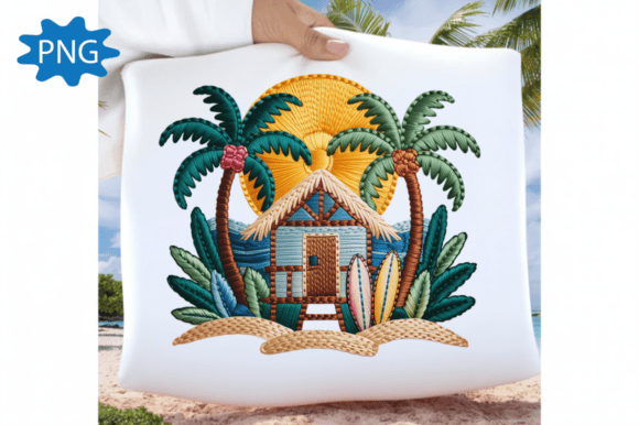 Tropical Beach Hut Embroidery Design Review