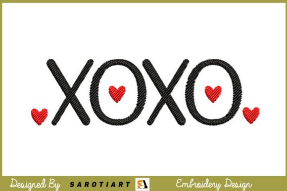 Valentine Xoxo Embroidery Design T-shirt Review